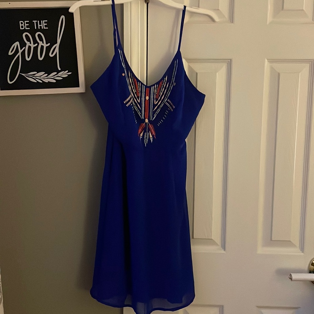 Blue dress